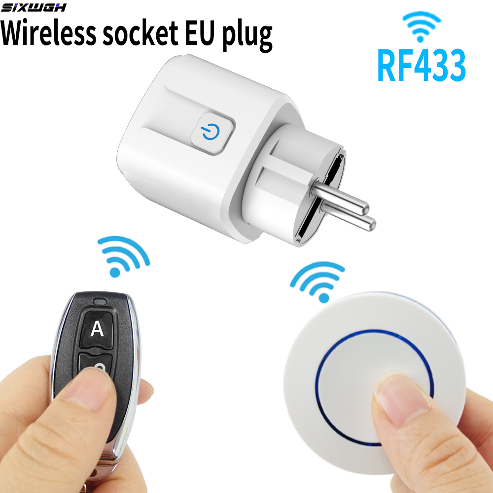 Universal Remote Smart Home - Enchufe Inalámbrico RF433, Enchufe Inteligente con