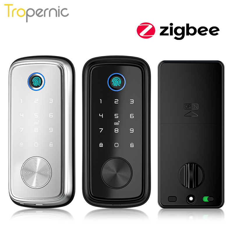 Smart Home Door Lock - Tuya Zigbee-cerrojo de seguridad para puerta,