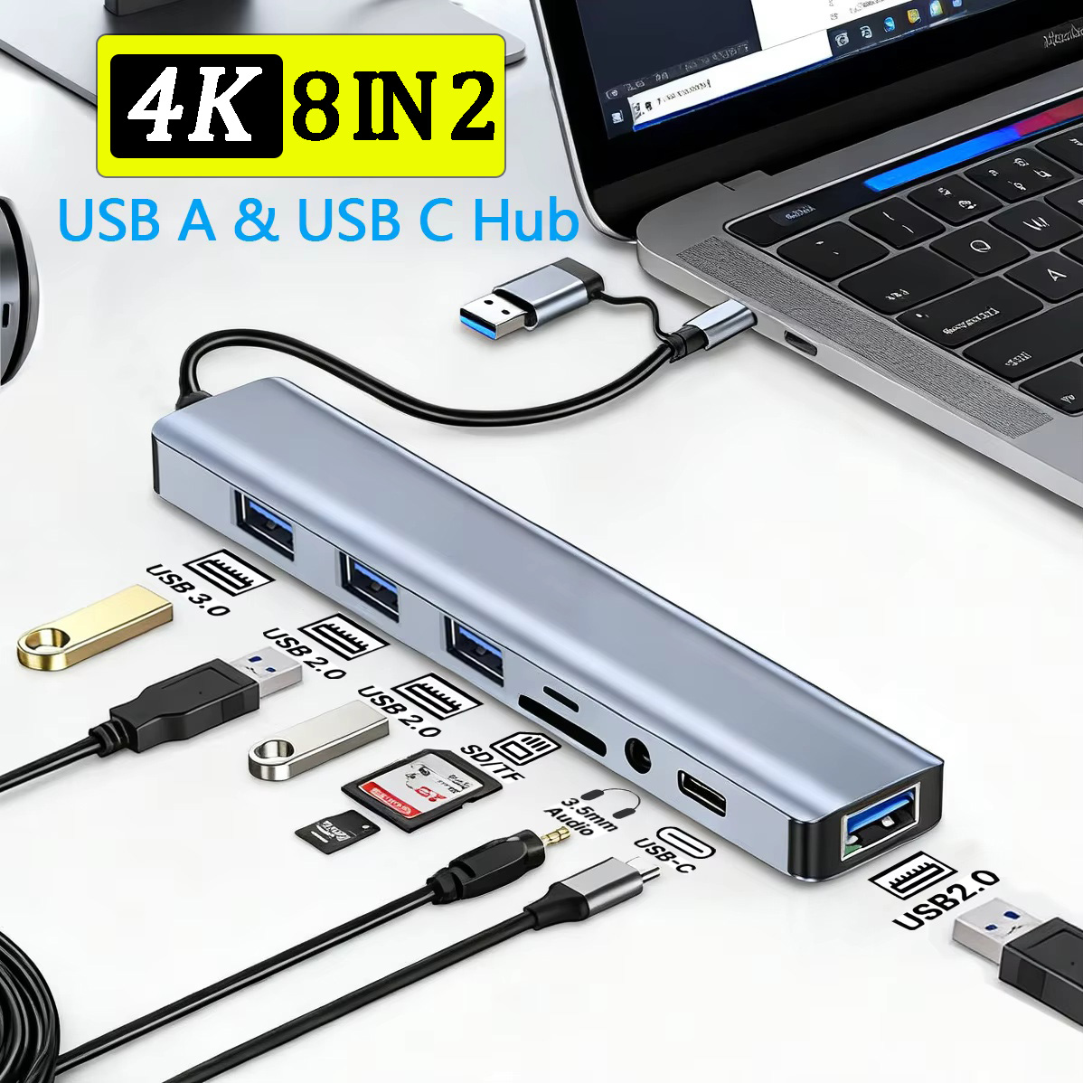 Hub USB C 8 en 2, adaptador mu - Smart Home Hub 2 reseña y precio