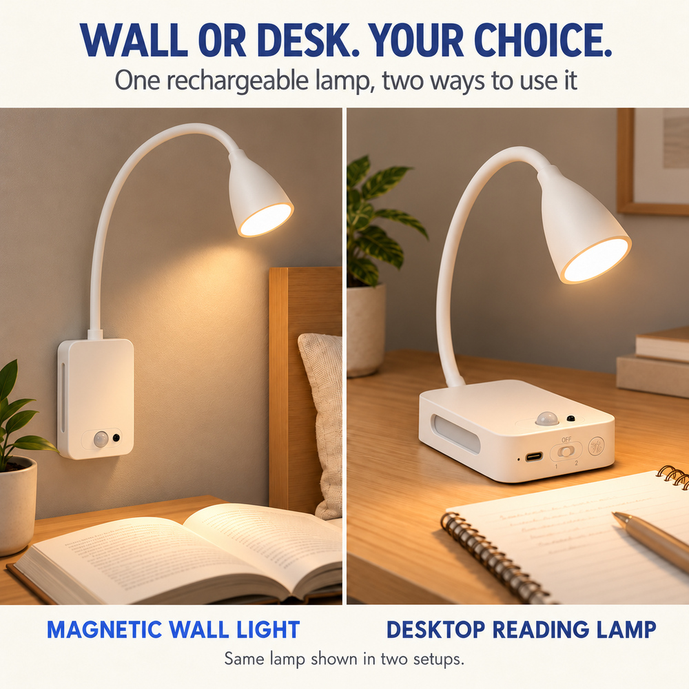Lámpara de lectura LED magnéti - Temperature Sensor reseña y precio