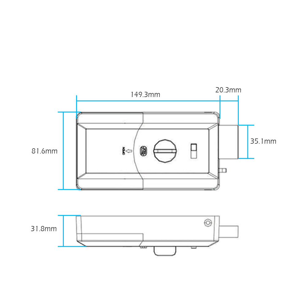 Cerraduras de llanta de puerta - Smart Home Door Lock reseña y precio